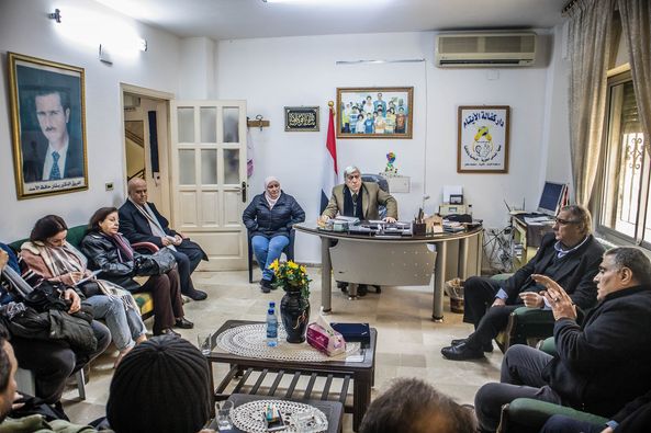 أثناء الإشراف على توزيع تبرعاتكم في مدينة اللاذقية🙏